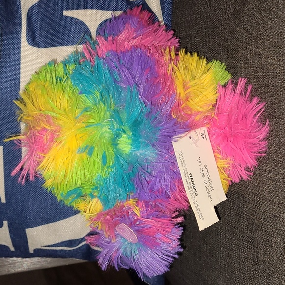 Vintage Animated Plush Rainbow Chick Plush Dances To Chicken Dance - Picture 4 of 6